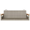Balancelle gris 109x62x40 cm résine tressée 557473557473