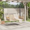 Balancelle beige 109x62x40 cm résine tressée 557474557474