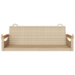 Balancelle beige 109x62x40 cm résine tressée 557474557474