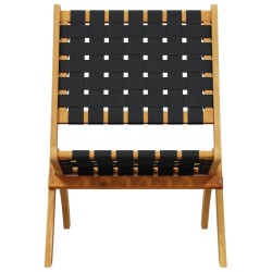 Chaises de jardin pliantes lot de 2 bois d'acacia solide tissu 557479557479