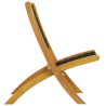 Chaises de jardin pliantes lot de 2 bois d'acacia solide tissu 557479557479