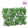 Treillis de lierre artificiel extensible vert 5 pcs 180x30 cm 557482557482