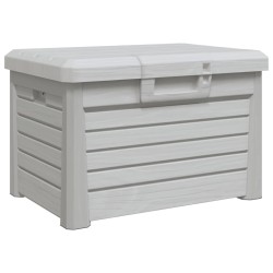 Boîte à coussins d'extérieur gris 73x50,5x46,5 cm polypropylène 557483557483