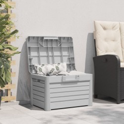 Boîte à coussins d'extérieur gris 73x50,5x46,5 cm polypropylène 557483557483