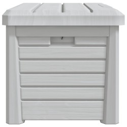 Boîte à coussins d'extérieur gris 73x50,5x46,5 cm polypropylène 557483557483