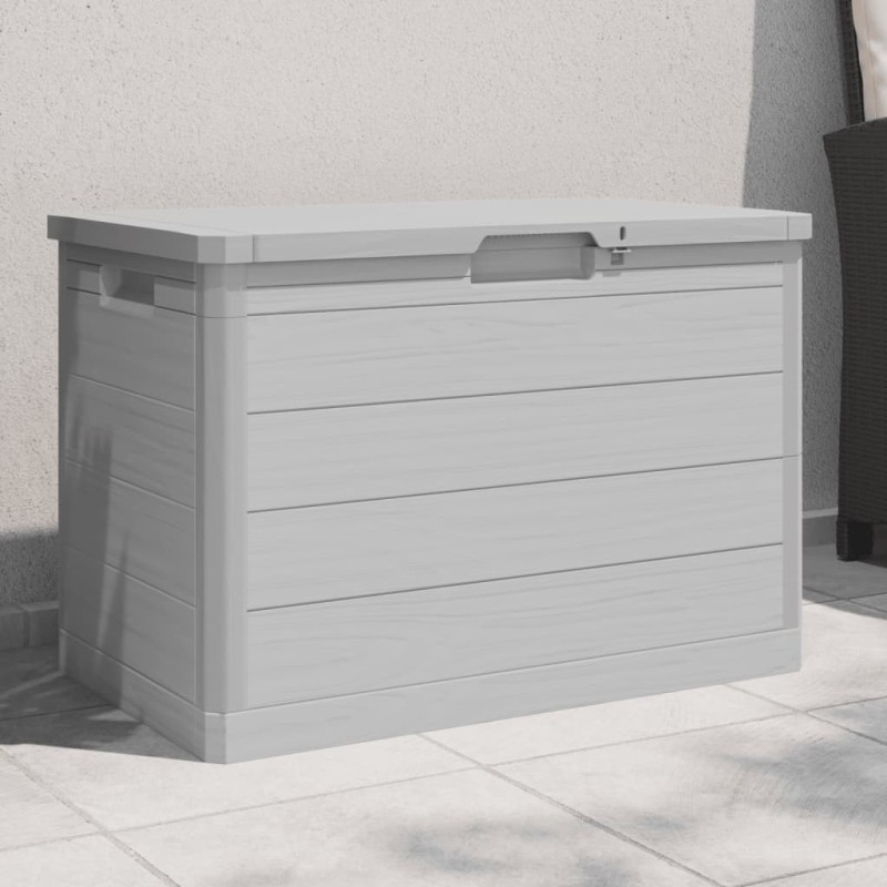 Boîte à coussins d'extérieur gris 77,5x44,5x53 cm polypropylène 557485557485