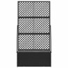 Jardinière Treillis Noir 70 x 30 x 135 cm Métал 557486557486