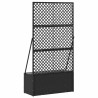 Jardinière Treillis Noir 70 x 30 x 135 cm Métал 557486557486