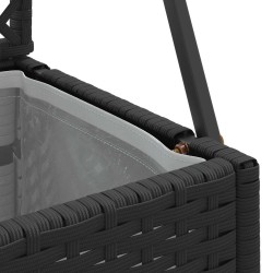 Jardinière Treillis Noir 70 x 30 x 135 cm Métал 557486557486