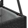 Jardinière Treillis Noir 70 x 30 x 135 cm Métал 557486557486