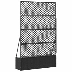 Jardinière Treillis Noir 105 x 30 x 170 cm Métал 557487557487