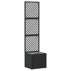 Jardinière Treillis Noir 35 x 30 x 135 cm Métал 557488557488