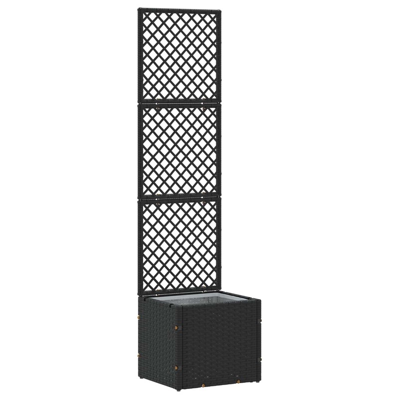 Jardinière Treillis Noir 35 x 30 x 135 cm Métал 557488557488