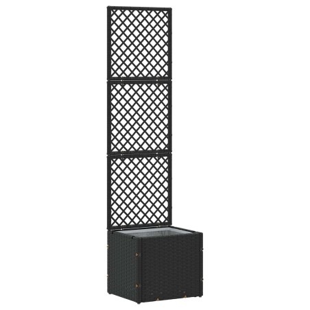 Jardinière Treillis Noir 35 x 30 x 135 cm Métал 557488557488