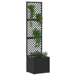 Jardinière Treillis Noir 35 x 30 x 135 cm Métал 557488557488