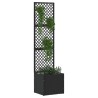 Jardinière Treillis Noir 35 x 30 x 135 cm Métал 557488557488