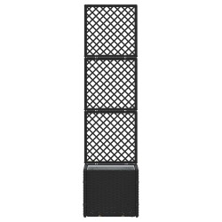 Jardinière Treillis Noir 35 x 30 x 135 cm Métал 557488557488