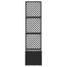 Jardinière Treillis Noir 35 x 30 x 135 cm Métал 557488557488