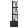 Jardinière Treillis Noir 35 x 30 x 135 cm Métал 557488557488