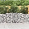 Paniers à gabions arqués 3 pcs 400x30x80/100 cm Fer galvanisé 557491557491