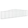 Paniers à gabions arqués 3 pcs 400x30x80/100 cm Fer galvanisé 557491557491