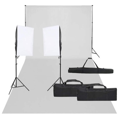 Kit de studio photo avec éclairage et toile de fond 557495557495