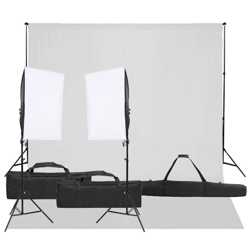 Kit de studio photo avec éclairage et toile de fond 557496557496