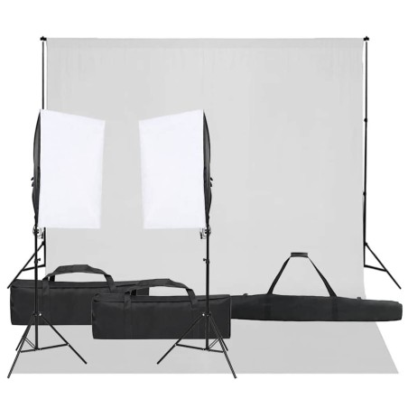 Kit de studio photo avec éclairage et toile de fond 557496557496