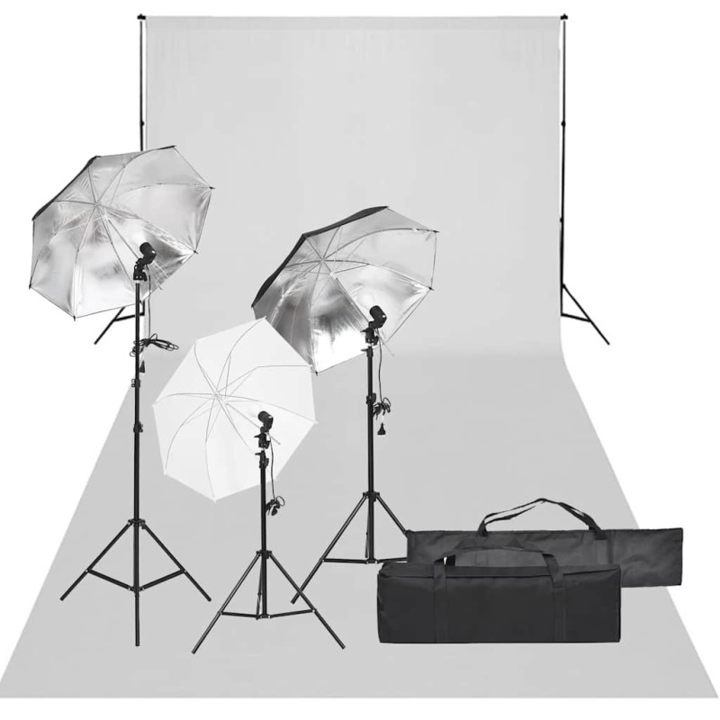 Kit de studio photo avec éclairage et toile de fond 557500557500