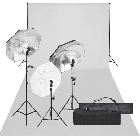Kit de studio photo avec éclairage et toile de fond 557500557500