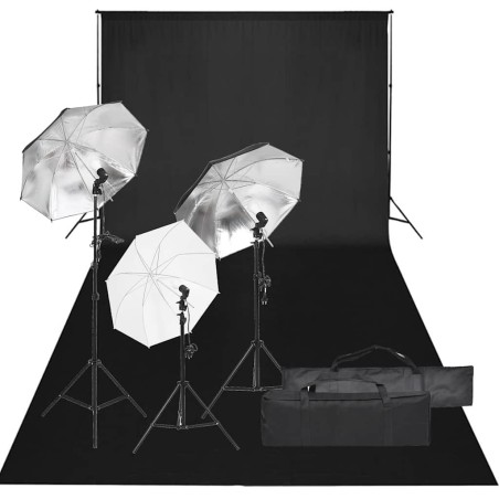 Kit de studio photo avec éclairage et toile de fond 557502557502