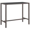 Meubles de bar de jardin 5pcs et coussins Résine tressée Marron 557504557504