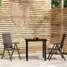 Ensemble à manger de jardin 3 pcs Noir 557507557507