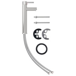 Lavabo de bain avec robinet et drain à poussoir Verre trempé 557508557508