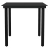 Ensemble à manger de jardin 3 pcs Noir 557512557512