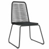 Ensemble à manger de jardin 3 pcs Noir 557512557512