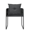 Ensemble à manger de jardin 3 pcs Noir 557516557516