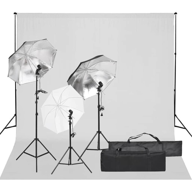 Kit de studio photo avec éclairage et toile de fond 557524557524