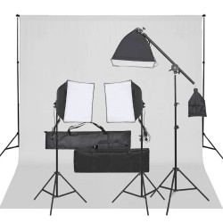 Kit de studio photo avec éclairage et toile de fond 557528557528