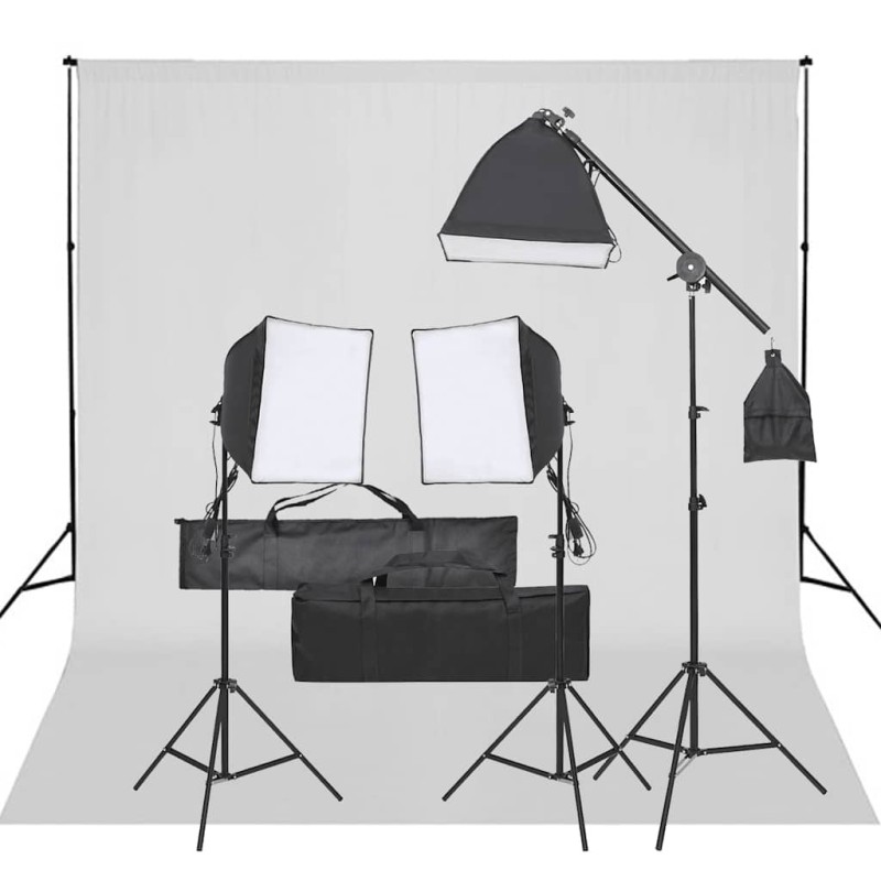 Kit de studio photo avec éclairage et toile de fond 557528557528