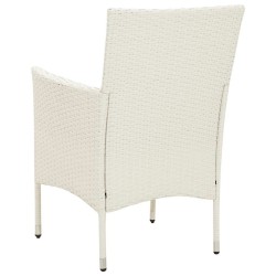 Ensemble à manger d'extérieur 5pcs avec coussins Résine tressée 557532557532