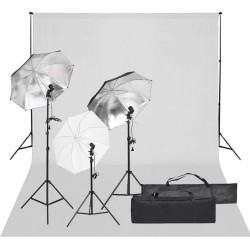 Kit de studio photo avec éclairage et toile de fond 557536557536