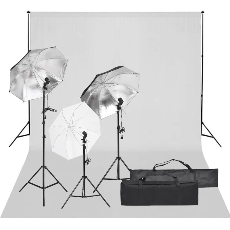 Kit de studio photo avec éclairage et toile de fond 557536557536