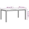 Ensemble à manger d'extérieur 5pcs coussins résine tressée gris 557540557540
