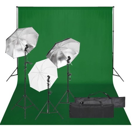 Kit de studio photo avec éclairage et toile de fond 557541557541