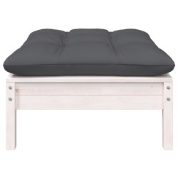Salon de jardin 5 pcs avec coussins bois de pin massif 557552557552