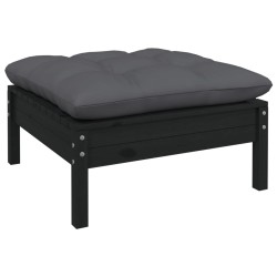 Salon de jardin 5 pcs avec coussins bois de pin massif 557553557553