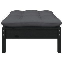 Salon de jardin 5 pcs avec coussins bois de pin massif 557562557562