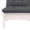 Salon de jardin 5 pcs avec coussins bois de pin massif 557563557563