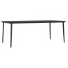 Ensemble à manger de jardin 7 pcs Noir 557579557579